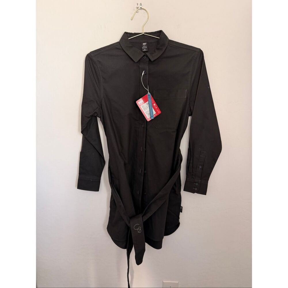 Helly Hansen 100% Organic Cotton Flannel Shirt Dress Size Small NWT